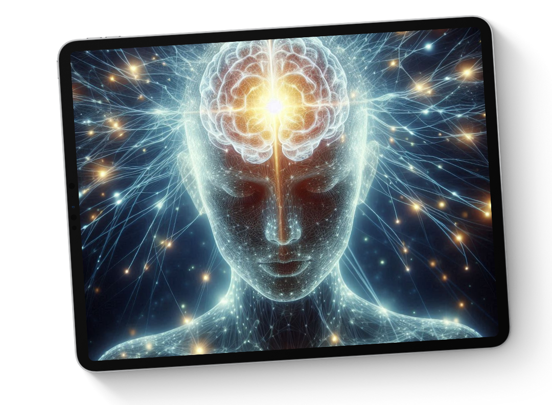 Brown and White Organic Creative weekly Content Calendar Tablet Mockup Instagram Post